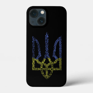 Oekraïne wapen trident tryzub spiraal patroon iPhone 13 mini hoesje