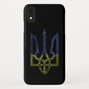 Oekraïne wapen trident tryzub spiraal patroon iPhone XR hoesje