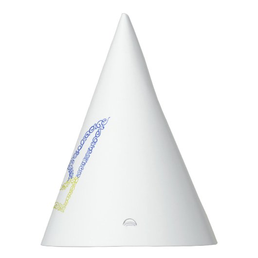 Oekraïne wapen trident tryzub spiraal patroon feesthoedjes (Rechts)