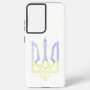 Oekraïne wapen trident tryzub spiraal patroon samsung galaxy hoesje