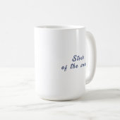 Oekraïne "yellow blue" vredelievende mok koffie (Voorkant rechts)