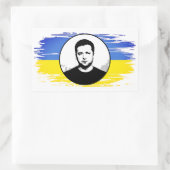 Oekraïne Zelenskyy blue yellow vlag Rechthoekige Sticker (Tas)