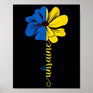 Oekraïne Zonnebloem Embleem Vintage Oekraïense Ste Poster