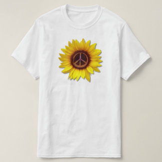 Oekraïne Zonnebloem Vrede Symbool Teken Tegen de O T-shirt