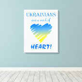 Oekraïners zijn een kunstwerk canvas afdruk (Insitu (Houten vloer))