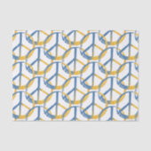 Oekraïnes - PEACE Symbool Blue Yellow Ukraine War Tissuepapier (Voorkant)