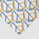 Oekraïnes - PEACE Symbool Blue Yellow Ukraine War Tissuepapier (Detail)