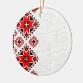 Oekraïnse borduurvrouw keramisch ornament (Links)