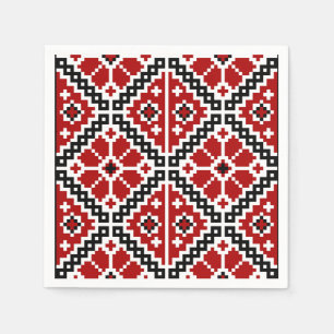 Oekraïnse borduurvrouw servet