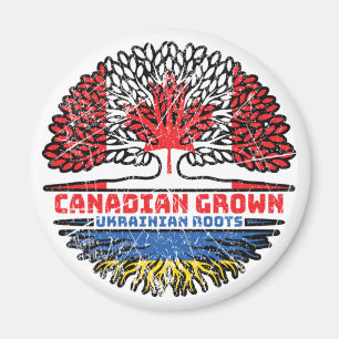 Oekraïnse Canadese Canada Boom Roots Flag Magneet