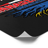 Oekraïnse Canadese Canada Boom Roots Flag Poster (Hoek)