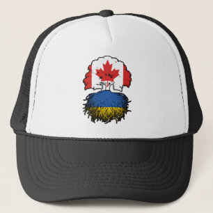 Oekraïnse Canadese Canada Boom Roots Flag Trucker Pet