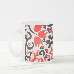 Oekraïnse etnische volksbeweging floreel patroon d matglas koffiemok