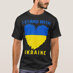 Oekraïnse overwinning ik sta bij oekraïnse hartsto t-shirt