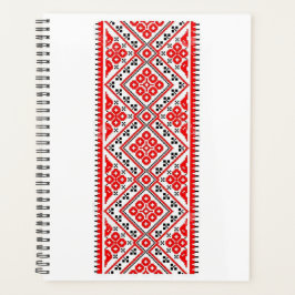 Oekraïnse Rode Embroidery Suns Vyshyvanka Planner