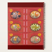 Oekraïnse Rode pauweieren Planner (Achterkant)