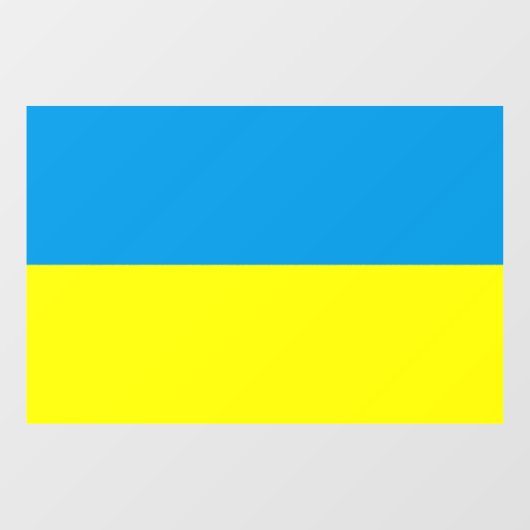 Oekraïnse vlag Blauw en Geel Raamsticker (Vel)