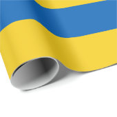 Oekraïnse vlag Blauwe Gele stropen Cadeaupapier (Rol Hoek)