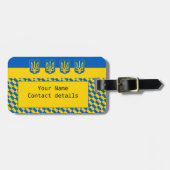 Oekraïnse vlag en Oekraïnse vlag reizen/sport Bagagelabel (Voorkant horizontaal)