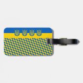 Oekraïnse vlag en Oekraïnse vlag reizen/sport Bagagelabel (Achterkant horizontaal)