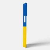 Oekraïnse vlag met wapen en aangepaste tekst Case-Mate iPhone case (Achterkant / Rechts)