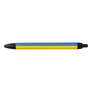 Oekraïnse vlag, Oekraïens landpatriottisch cadeau Zwarte Inkt Pen