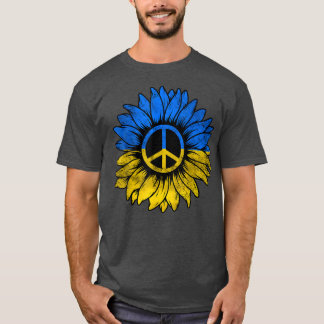 Oekraïnse vlag Oekraïnse vlag - Zonnebloem T-Sh T-shirt