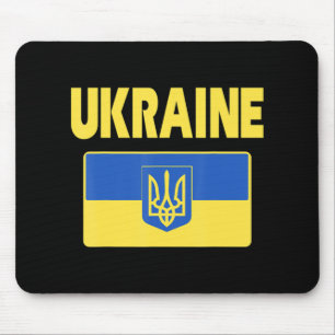 Oekraïnse vlag Retro  Oekraïense Mannen Muismat