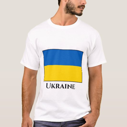 Oekraïnse vlag t-shirt (Voorkant)