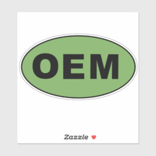 OEM, Origineel, Uitrusting, Vervaardiging Sticker