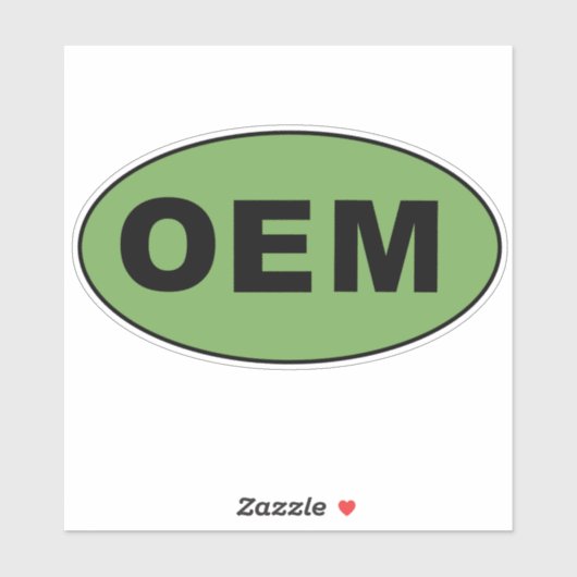 OEM, Origineel, Uitrusting, Vervaardiging Sticker (Vel)