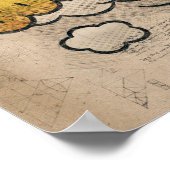 OEPEN!  stripboek Steampunk Pop Poster (Hoek)