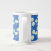 Oeps-a-Daisy Jumbo Mok, Wit, Geel, Blauw Beker (Achterkant)