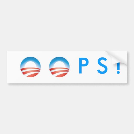 OEPS! BUMPERSTICKER (Voorkant)