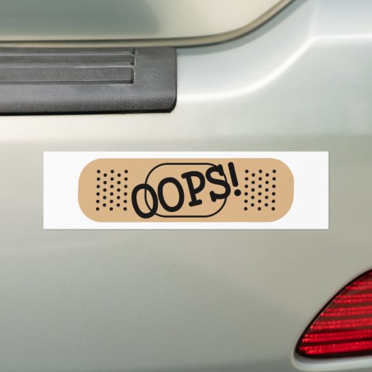OEPS! BUMPERSTICKER (Op auto)