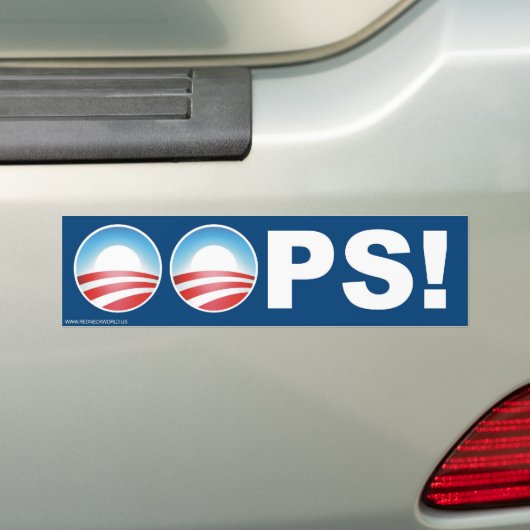 Oeps Bumpersticker (Op auto)