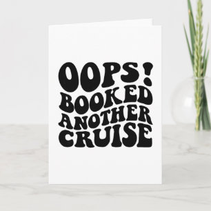 Oeps een andere cruise geboekt Retro T-shirt 1  Kaart