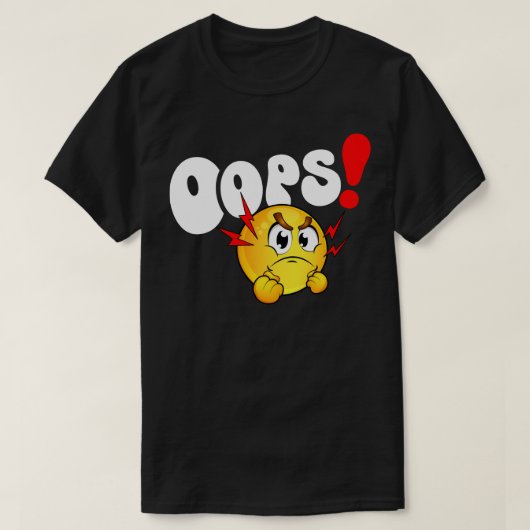 Oeps! Emoji T-shirt (Design voorkant)