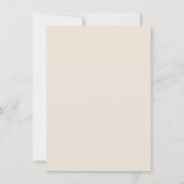 Oeps! Funny Delayed Wedding Simple Cream Kaart (Achterkant)