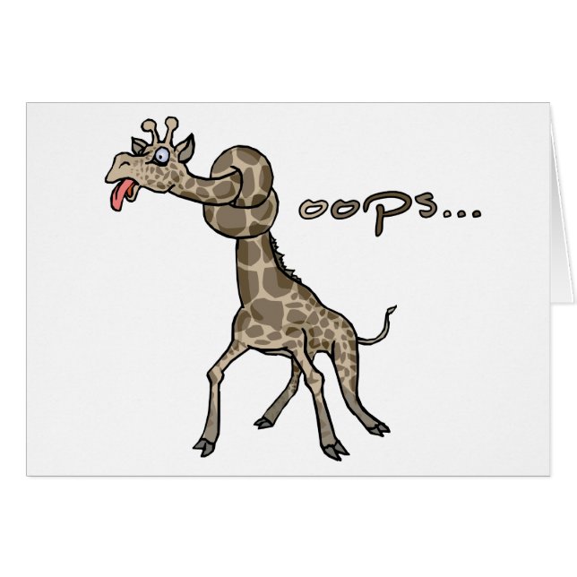 Oeps... Giraffe (Voorkant Horizontaal)