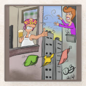 Oeps Glazen Onderzetter (Voorkant)