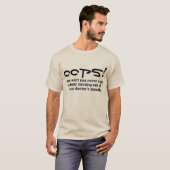 oeps grappig T-shirt design (Voorkant volledig)