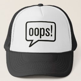 Oeps grappige kleren trucker pet