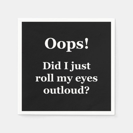 Oeps! Heb ik net mijn ogen luid gescand? Servet (Voorkant)