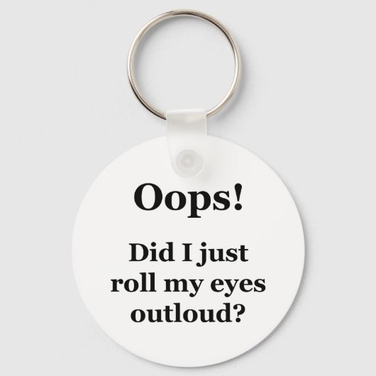 Oeps! Heb ik net mijn ogen luid gescand? Sleutelhanger (Voorkant)