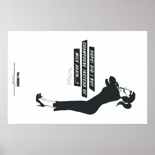 Oeps! Heb ik weer champagne gekocht in plaats van Poster (Voorkant)