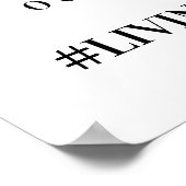 Oeps! Huwelijksfotohashtagposter Poster (Hoek)