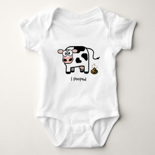 Oeps I Pooped   Funny Pooping Cow Romper