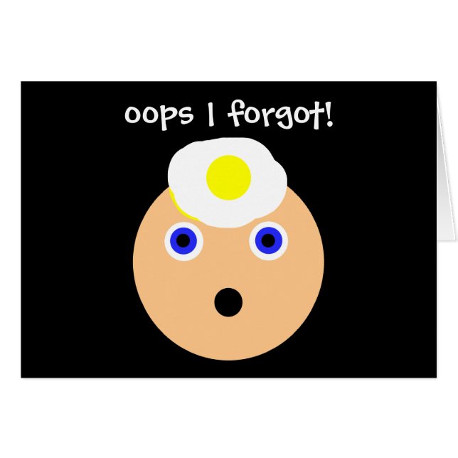 oeps!  Ik ben het vergeten! (Voorkant Horizontaal)