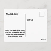 Oeps! Ik ben je verjaardag vergeten—wat een stinke Briefkaart (Achterkant)